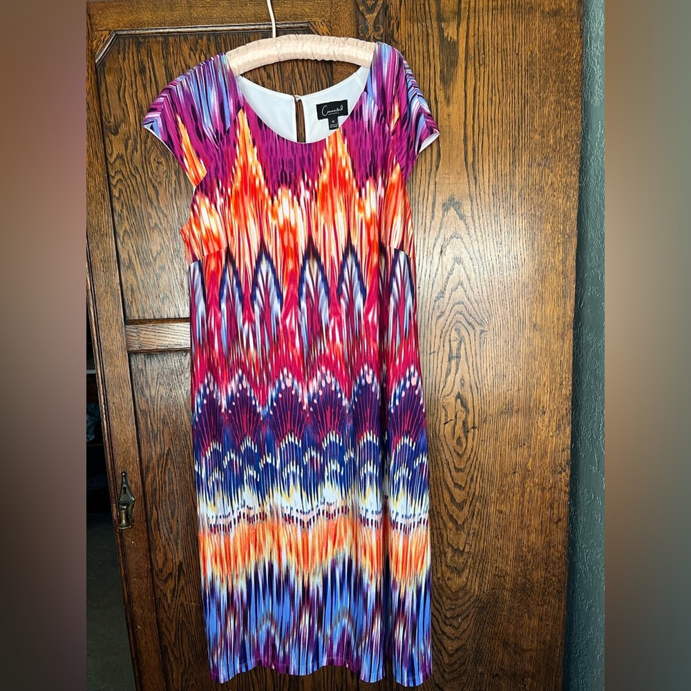Connected print dress size 14 nwt